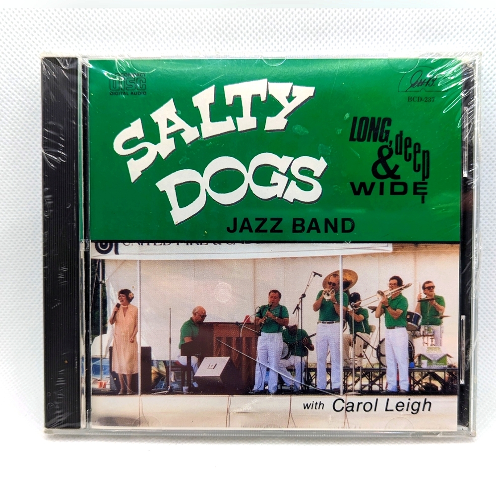VTG 1989 Salty Dogs Jazz Band with Carol Leigh Long Deep and Wide Jazz CD NEW